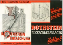 Bildinhalt: Werbeprospekt fr Rothstein-Entaschung, 1936