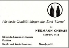 Bildinhalt: Werbung von 1957, Quelle: Archiv Gerd Horn.
Das Firmenzeichen 