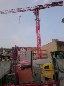 Bildinhalt: Baustelle Josephstrae 29 im Juni 2022