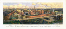 Bildinhalt: 1884-1909 25 Jahre Leipziger Baumwollspinnerei Leipzig-Lindenau