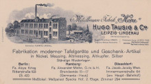 Bildinhalt: Briefkopf der Metallwaren-Fabrik 