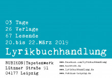 Bildinhalt: Lyrikbuchhandlung 2019