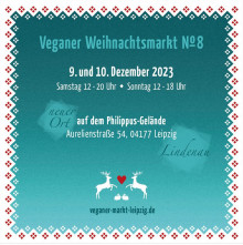 Bildinhalt: Veganer Weihnachtsmarkt am 9. und 10. Dezember 2023 in Philippus