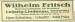 Zeitungsanzeige von 1937 der Mastochsenschlchterei und Wurstfabrik von Fleischermeister Wilhelm Fritsch
